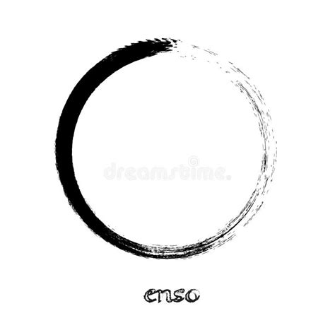 Zen Symbolic Circle stock vector. Illustration of line - 129681740
