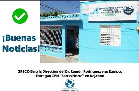 El Servicio Regional De Salud Cibao Occidental Srsco Se Complace En