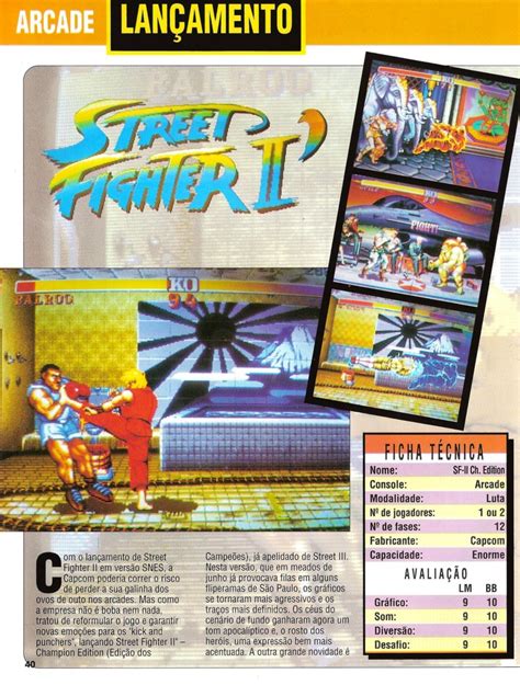 Street Fighter Ii Champion Edition Do Arcade Na Gamepower N