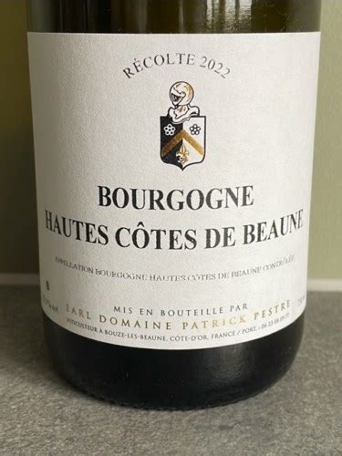 Patrick Pestre Bourgogne Hautes Côtes de Beaune Vivino Australia