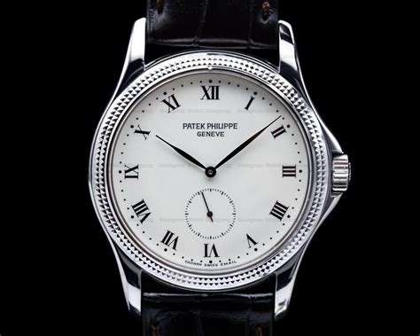 Patek Philippe 5115G 001 Calatrava Manual Wind Enamel Dial 18K White