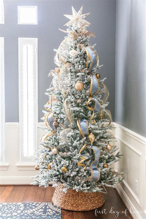 Flocked Christmas Tree Decorating Ideas 2025