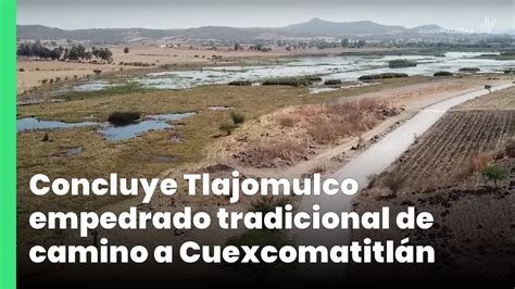 Concluye Tlajomulco empedrado tradicional de camino a Cuexcomatitlán