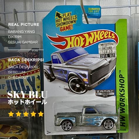 Jual Hot Wheels Custom Chevy Pickup Zamac Hw Workshop Series Factory Sealed Shopee Indonesia