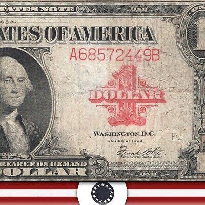 1923 1 LEGAL TENDER RED SEAL LARGE SIZE BILL Fr 40 AA68572449B