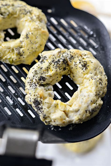 Air Fryer Jalapeño Cheddar Bagels Simply Scratch