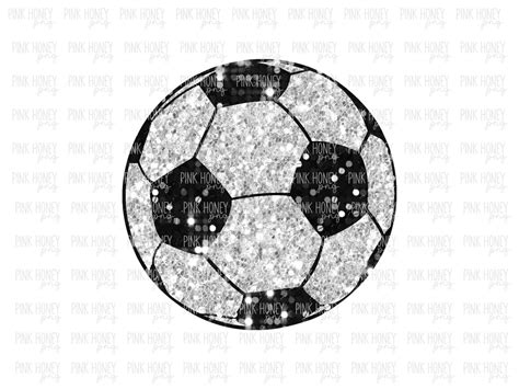 Glitter Soccer Ball PNG Soccer Sublimation T Shirt Design Sequin Soccer