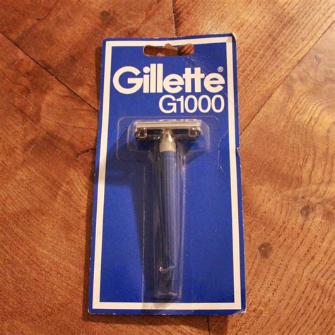 Ancien Rasoir de Sureté Gillette G1000 Papillon NOS Darwin Shaving