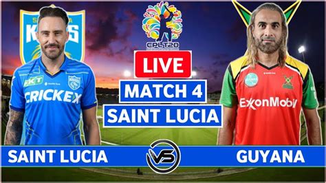 Cpl Live Guy Vs Slk Live Scores Guyana Amazon Warriors Vs Saint