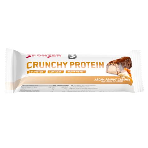 Sponser Crunchy Protein Eiwei Riegel L G Riegel