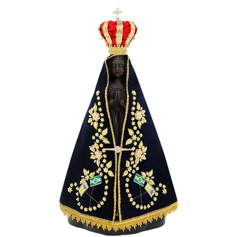 Imagem Nossa Senhora Aparecida Cm Resina Sistina Arte Sacra