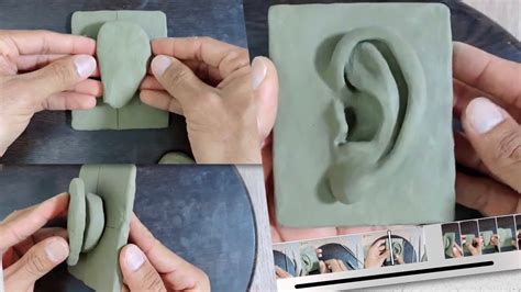 How To Sculpt Ear In Clay Human Body Parts Modeling With Few Easy