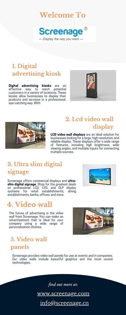 Get Digital Signage Advertising Display Screenage Offers T Flickr