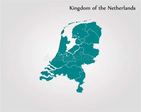 Map Kingdom Of The Netherlands Stock Illustration Illustration Of