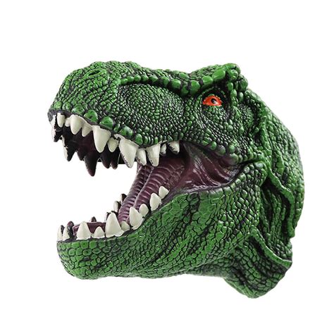 Dinosaur Puppet Realistic Dinosaur Head Hand Puppets Toy Flexible