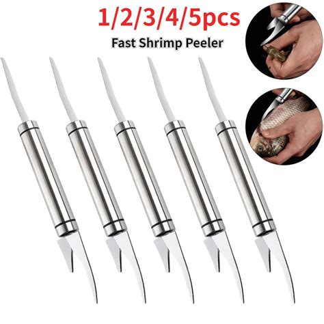 Stainless Steel Shrimp Peeler Multifunctional Shrimp Deveiner Fishing