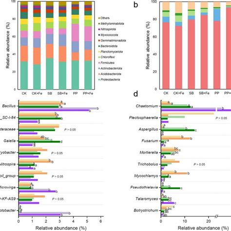 Microbial Community Composition Relative Abundances Of The