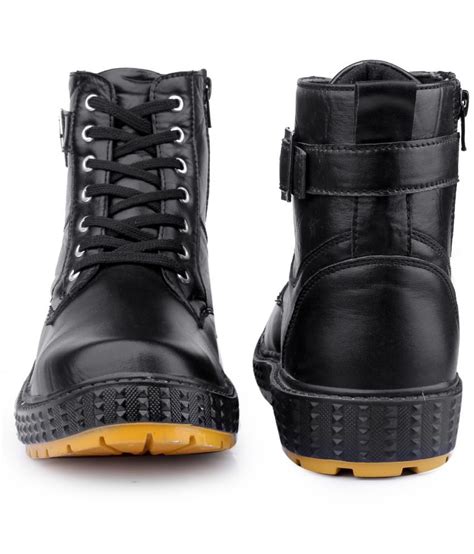 Woakers Black Mens Casual Boots Buy Woakers Black Mens Casual Boots Online At Best