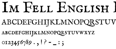 IM FELL English Roman SC Font : Basic Serif : pickafont.com
