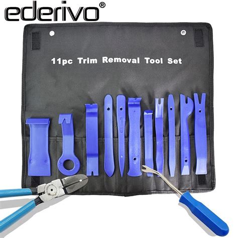 E 13 Piece Set Auto Interior Removal Repair Tool Plastic Fastener Removal Clip Car Door Panel ...