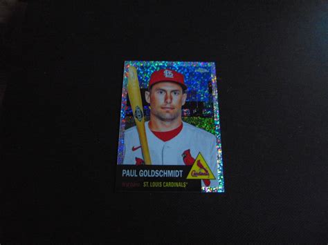 Paul Goldschmidt Topps Chrome Platinum Anniv Speckle Refractor Sn