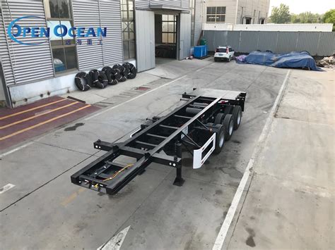 3 Axles 20ft 40ft 45ft Container Transportation Chassis Skeleton Truck Semi Trailer Buy