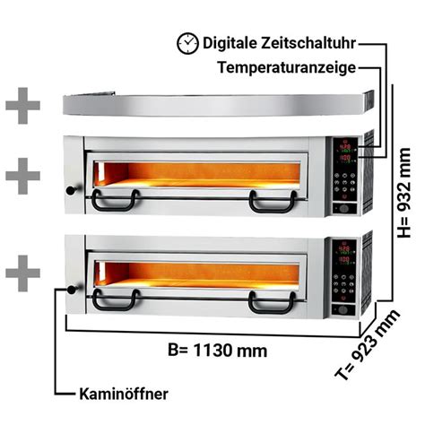 Pizzaofen Power mit Haube 4 4 Ø 34 cm 43800 plentyShop LTS