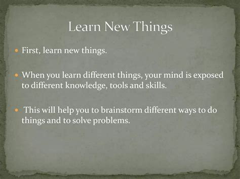 Increase your creativity to develop a successful lifestyle | PPTX