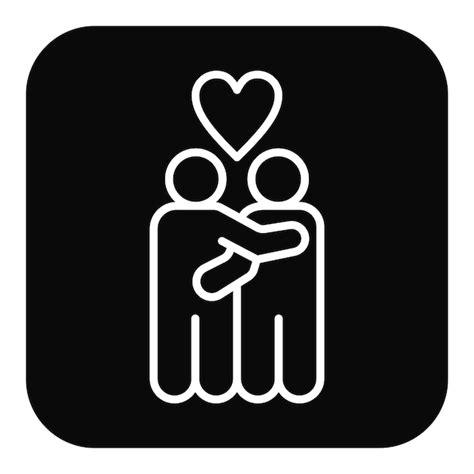 Premium Vector Hug Vector Icon Can Be Used For Comfort Iconset
