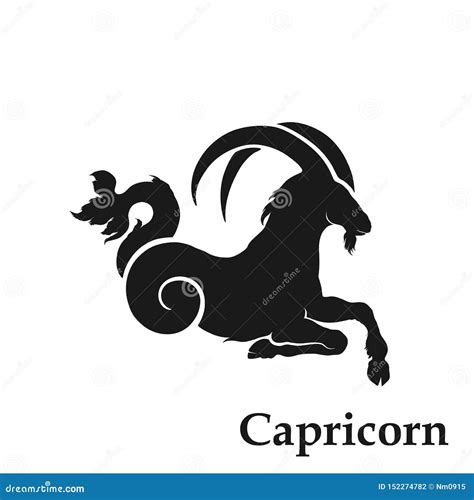 Capricorn Zodiac Sign Astrological Symbol. Horoscope Icon. Isolated ...