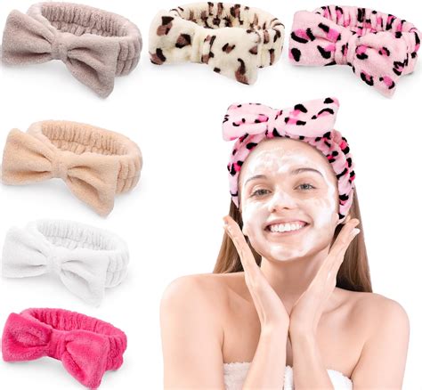 Amazon JOUXKOT Spa Headband 6 Pack Bow Hair Band For Washing