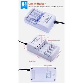 Jual Alat Cas Charger Baterai Battery Batrai 4 Slot AA AAA Listrik DP