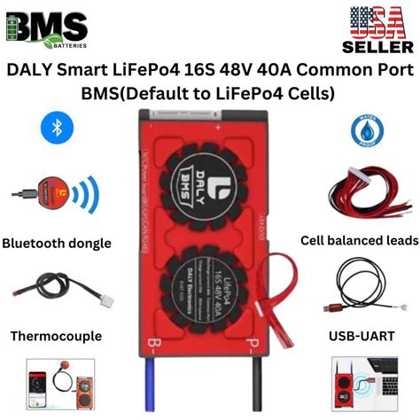 DALYBT 16S LFP 40A Smart BMS