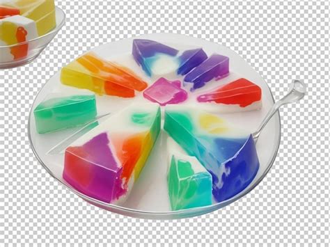 Premium Psd 3d Colorful Jelly Dessert