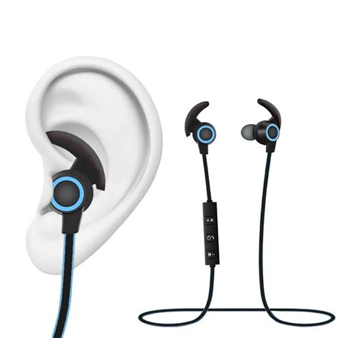 Sport Bluetooth Ear Hook Earphones Wireless Headphones With Mic Colorful Stereo Support Noise