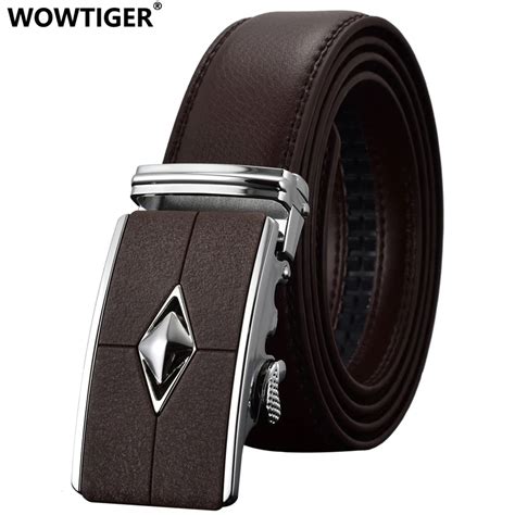 Aliexpress Buy Wowtiger Fashion Brand Automatic Buckle Men Belt