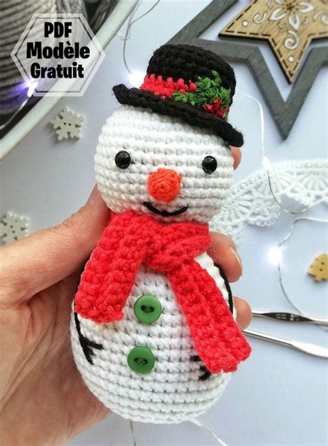 Amigurumi Poup E Bonhomme De Neige Mod Le Pdf Gratuit