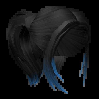 Long Pigtails In Black With Blue Ombre Roblox Item Rolimon S