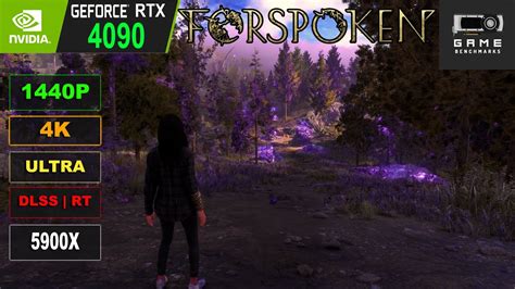 RTX 4090 FORSPOKEN Benchmark 4K 1440P Ultra High DLSS RT