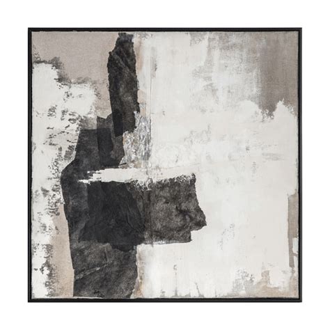 Rocks Point Framed Abstract Canvas Oaklane