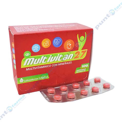 Multivitan 27 Multivitamínico con Minerales Cont 100 comprimidos