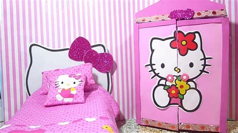 Diy Como Hacer Ropero De Hello Kitty En Miniatura Para Muñecas Barbie Closet En Miniatura