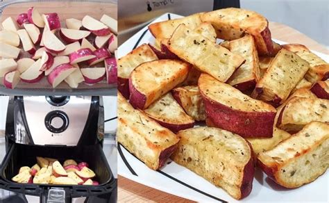 Batata Doce na Airfryer Crocante e Saudável Receitas Rápidas e Fáceis