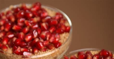 No Bake Cashew Granaatappel Parfait Plantaardigheidjes