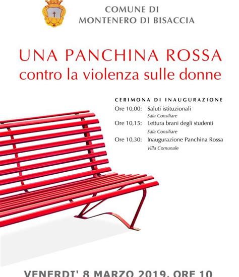 Montenero Inaugura La Sua Panchina Rossa Contro La Violenza Sulle Donne