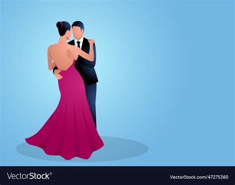 A Dancing Couple Royalty Free Vector Image Vectorstock