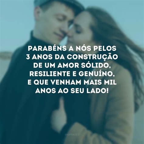 30 frases de 3 anos de namoro para celebrar o amor e a união