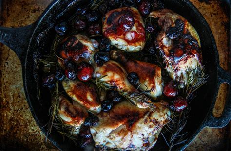 Rosemary Cherry Balsamic Roasted Chicken Heather Christo