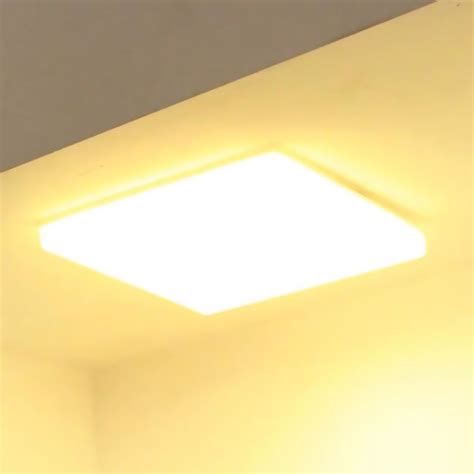 Plafon Led Embutir Borda Infinita Quadrado 36w 3000K Broketto