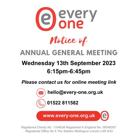 Annual General Meeting 2023 Every One